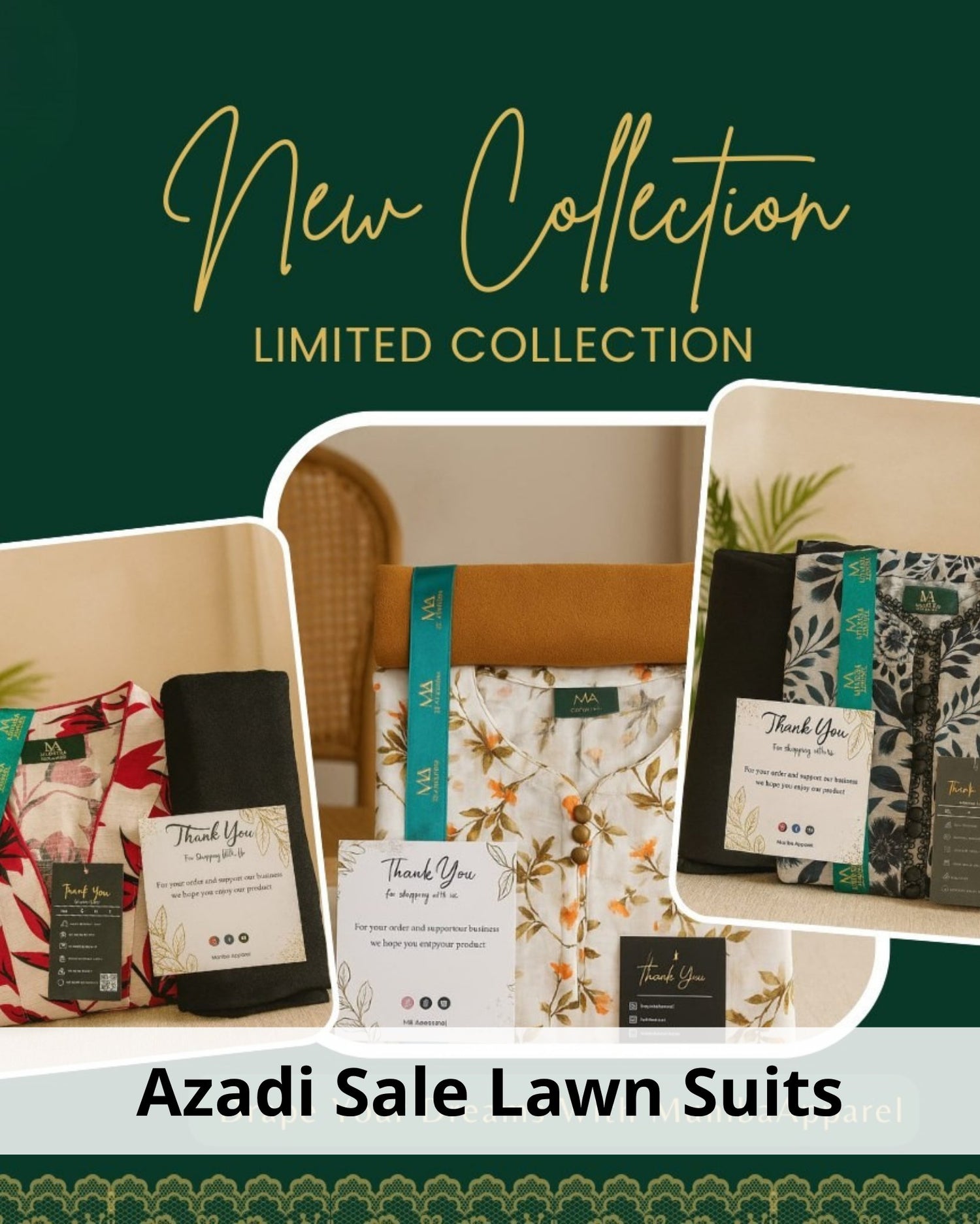 Azadi Sale Lawn Suits